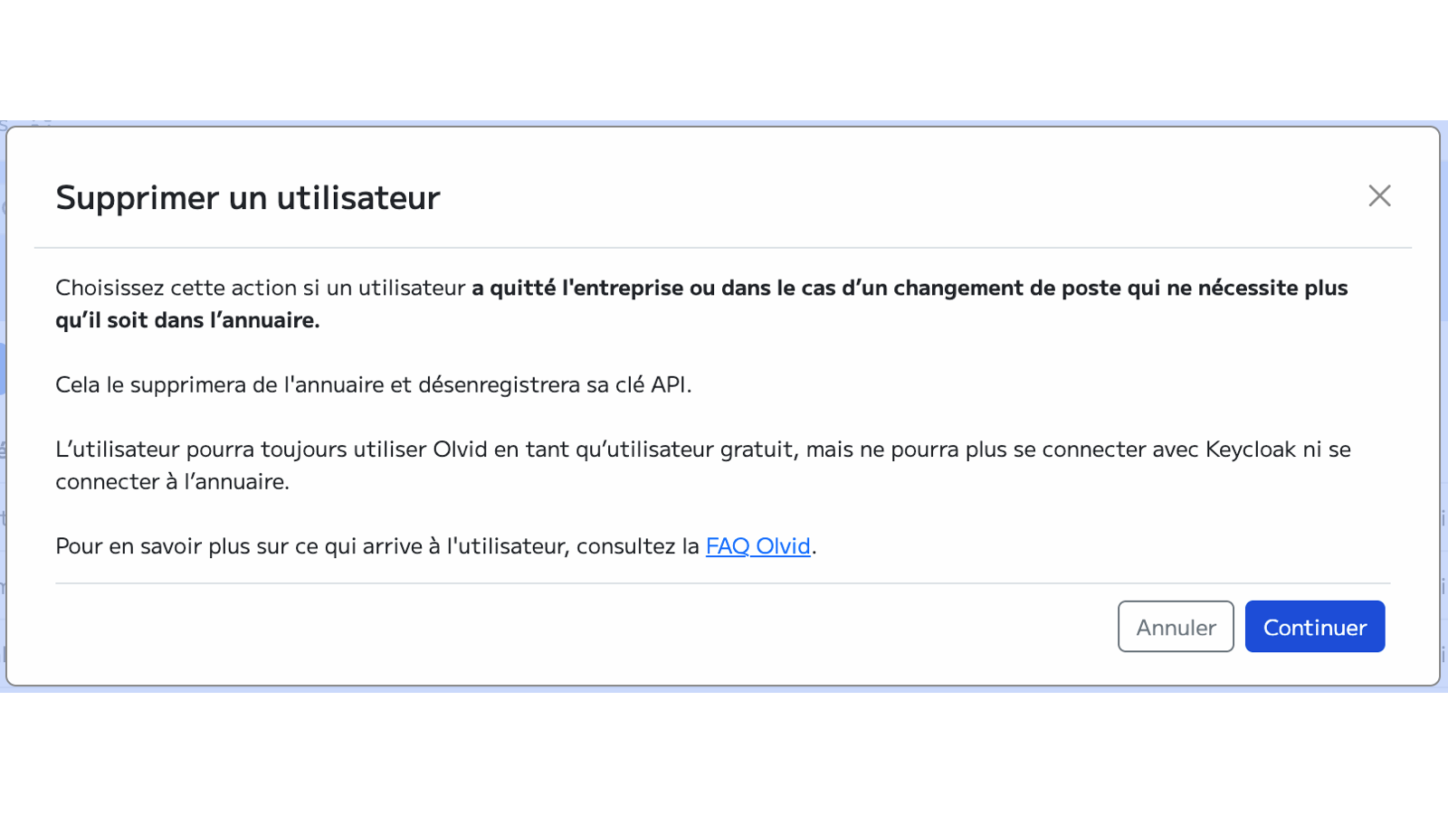Console d'administration Olvid