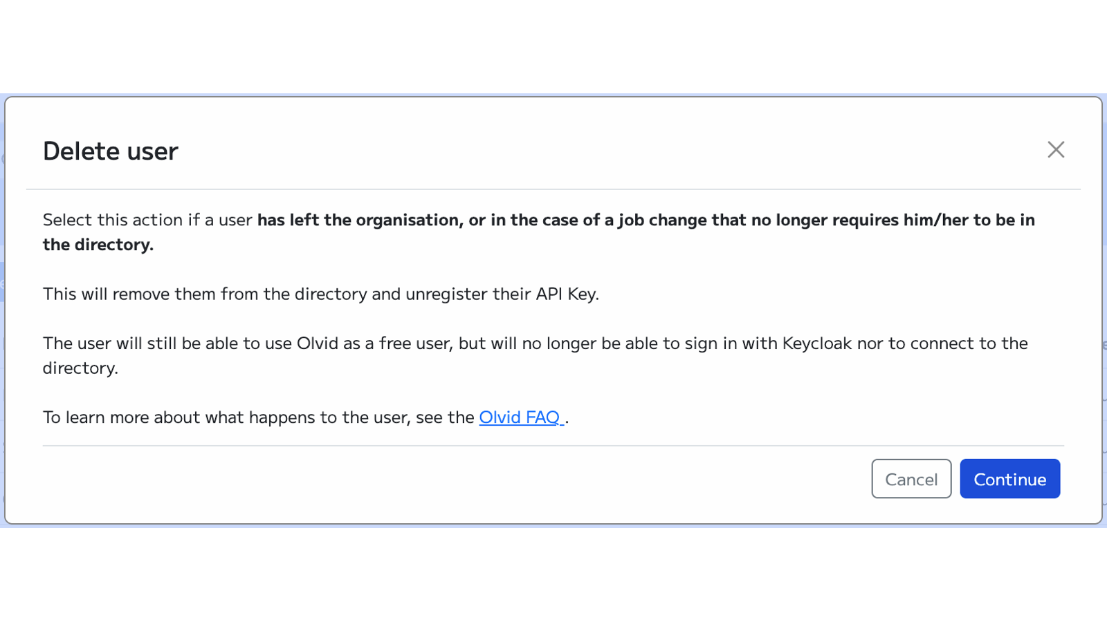 Olvid Management Console
