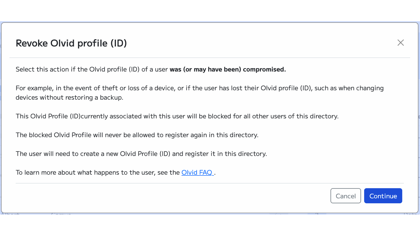 Olvid Management Console