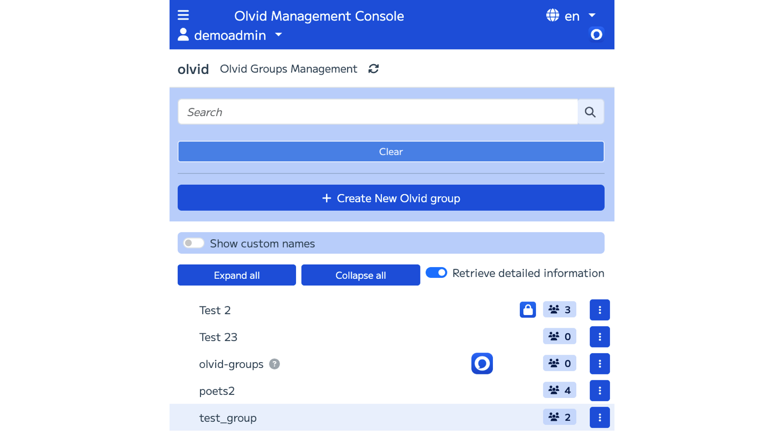 Olvid Management Console